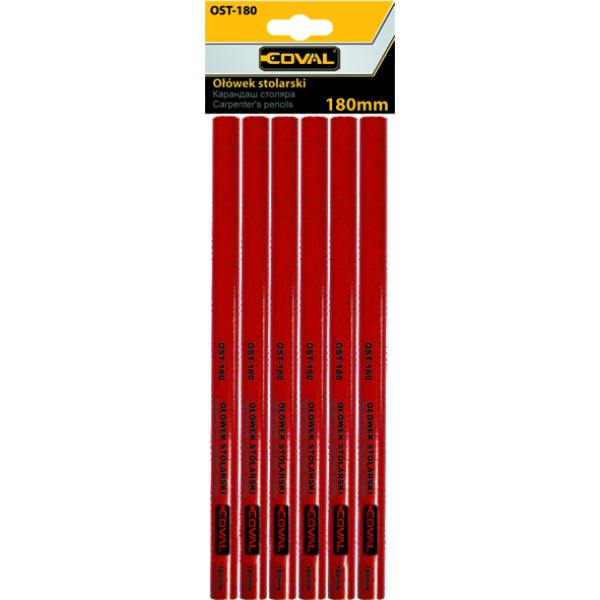OŁÓWEK STOLARSKI 180 mm COVAL