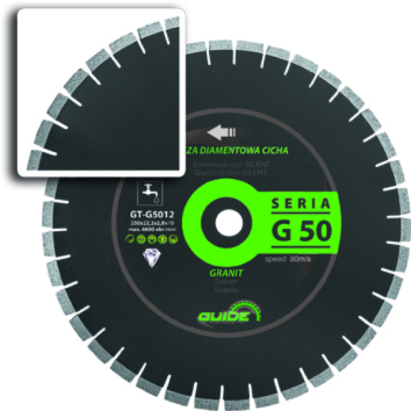 TARCZA DIAMENTOWA CICHA G50  GUIDE