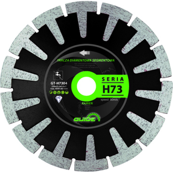 TARCZA DIAMENTOWA SEGMENTOWA H73 GUIDE TECHNIK